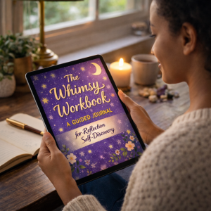 Whimsical Guided Journal Workbook ~ Reflection, Self Discovery & Mindful Living (Printable PDF Download)